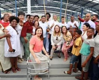 Eliana Gonzaga comemora obras no dia de visita de Jerônimo Rodrigues