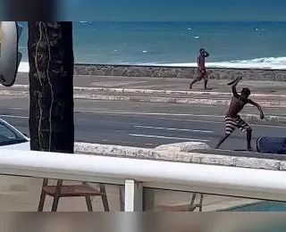 Homem é agredido com golpes de facão na Orla de Salvador