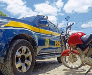 Idoso é preso com moto furtada no interior da Bahia