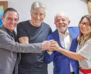 Lula se encontra com Roger Waters no Palácio do Planalto