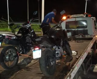 Motos utilizadas para realizar assaltos são recuperadas pela polícia