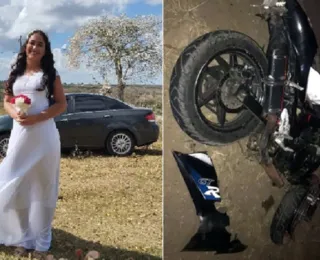 Recém-casada morre após colisão entre motos na Bahia