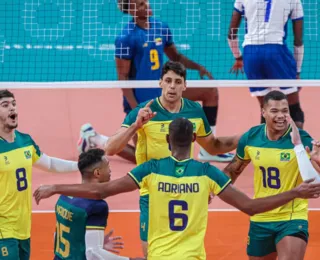 Seleção masculina de vôlei estreia com vitória sobre a Colômbia