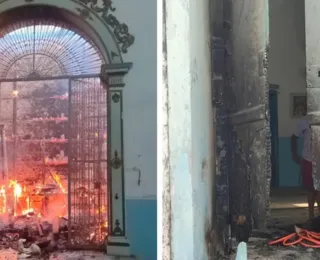 Vídeo: igreja tombada em Valença é alvo de incêndio