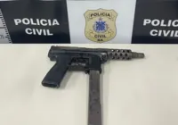 Acusado de tentativa de latrocínio é preso com submetralhadora