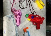 Após nova lei, pistolas de água são apreendidas no Fuzuê