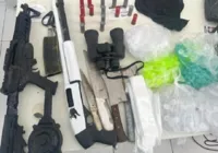 Armas e drogas são encontradas em imóvel em Vera Cruz