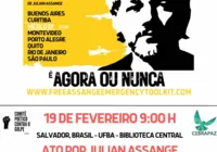 Ato Pela Libertação de Julian Assange acontece na segunda na UFBA