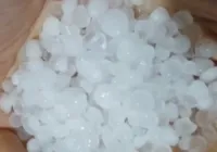 Barreiras registra mais de 3 mil raios e chuva de granizo