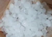 Barreiras tem chuva de granizo após onda de calor