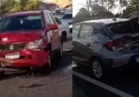 Batida entre três veículos deixa cinco feridos em Camaçari