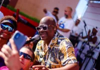 Cantor Ninha encontra Paula Sanffer em show do Som do Salvador