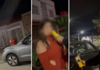 Em blitz, mulher diz que bebeu e tenta usar o próprio bafômetro