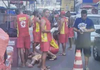 Homem é espancado após defender mulher agredida na Barra