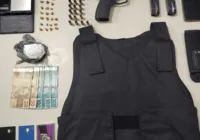 Homem é preso na Bahia com arma de uso restrito e colete balístico