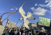 Manifestantes em Washington e Londres pedem 'cessar-fogo' em Gaza