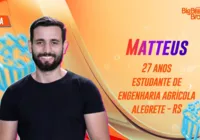 Matteus curte pagode, tem crush em Kalimann e participou do Mr Brasil