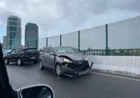 Motorista bate carro em viaduto de Salvador; 2 acidentes em dois dias