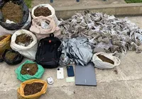PM apreende dois suspeitos e grande quantidade de maconha em Brotas
