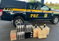 PRF apreende quase 100 garrafas de vinhos argentinos em BR na Bahia
