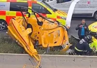 Queda de helicóptero em Madrid deixa três feridos