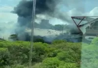 Vídeo: Incêndio atinge região do antigo Centro de Convenções