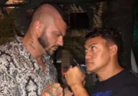 Vídeo: Popó agride Bambam antes de coletiva para promover luta de boxe