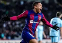 Vitor Roque marca primeiro gol e dá vitória ao Barcelona; veja vídeo
