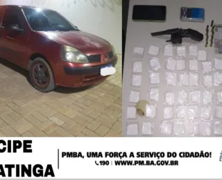 Arma, munições e droga são apreendidas pela PM em Jeremoabo