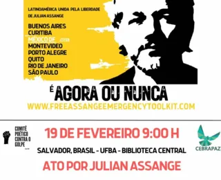 Ato Pela Libertação de Julian Assange acontece na segunda na UFBA