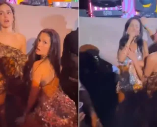 Bruna Marquezine e Juliette dançam até o chão em show de Anitta