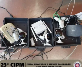Câmeras clandestinas de monitoramento são apreendidas em Salvador
