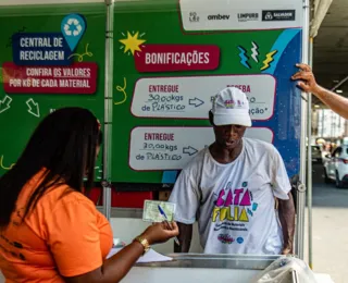 Catadores terão bonificação por coleta de plástico na festa de Iemanjá