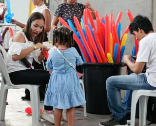 Com Papai Noel de rapel, Arena Fonte Nova celebra  Natal