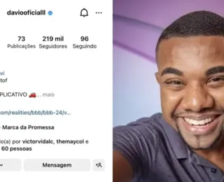 Conta de Davi do BBB 24 volta após queda no Instagram