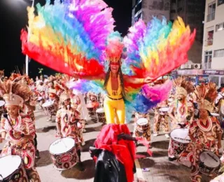 Cortejo Afro finaliza sua participação no Carnaval de Salvador no Pelô