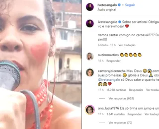 Ivete convida cantora que gravou "Macetando" na laje e emociona web