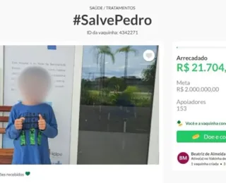 Mãe tenta arrecadar R$ 2 mi para tratar câncer do filho de Bruno