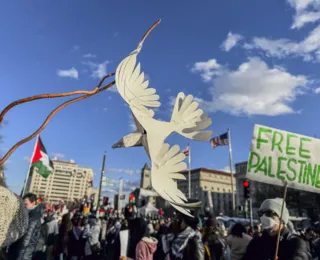 Manifestantes em Washington e Londres pedem 'cessar-fogo' em Gaza