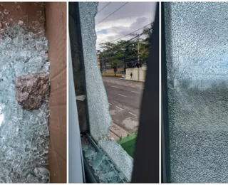 Moradores de Salvador acordam com pedradas e janelas estouradas; veja