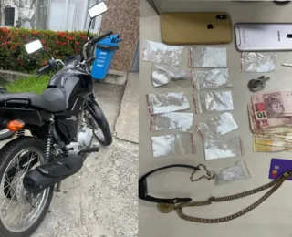 Polícia prende homem com moto roubada em bairro de Salvador