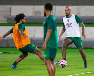 Time completo! Fluminense faz 1º treino na Arábia Saudita pro Mundial