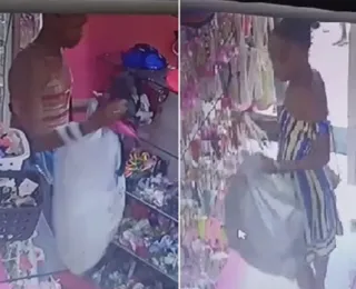 Vídeo: câmeras flagram mulher furtando loja no Centro de Salvador