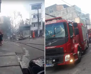 Vídeo: incêndio atinge imóvel em Salvador e moradora 'perde tudo'