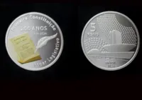 BC lança moeda de R$ 5 em comemoração aos 200 anos da 1ª Constituição