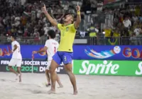 Brasil vence Irã e se classifica para final da Copa de Beach Soccer
