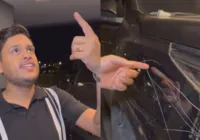 Carro de Thiago Aquino é riscado após gravação de DVD em Feira de Santana