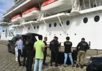 Casal é preso com 28 kg de cocaína em cruzeiro no Porto de Ilhéus