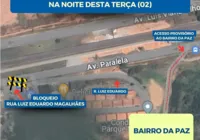 Construção de passarela interdita acesso ao Bairro da Paz