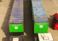 Contêineres com equipamentos da China chegam para sondagem da Ponte